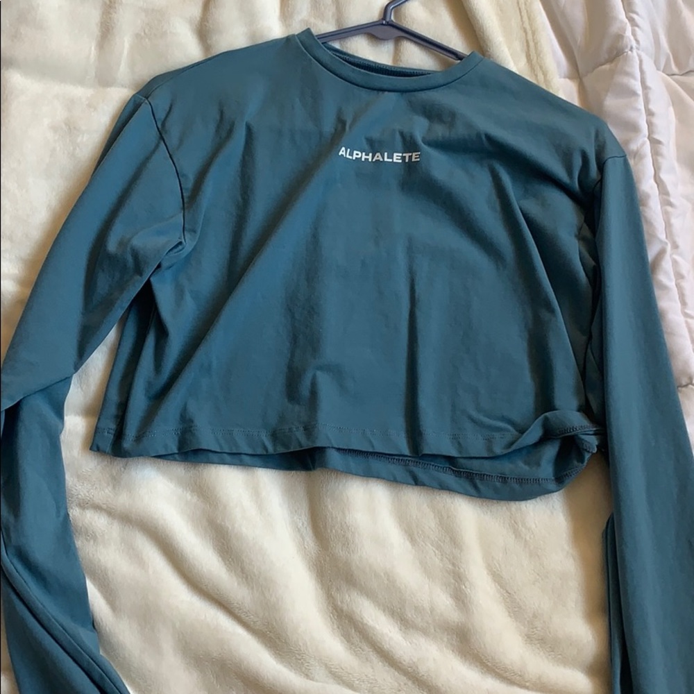 Alphalete Oversized Crop Tee - XS